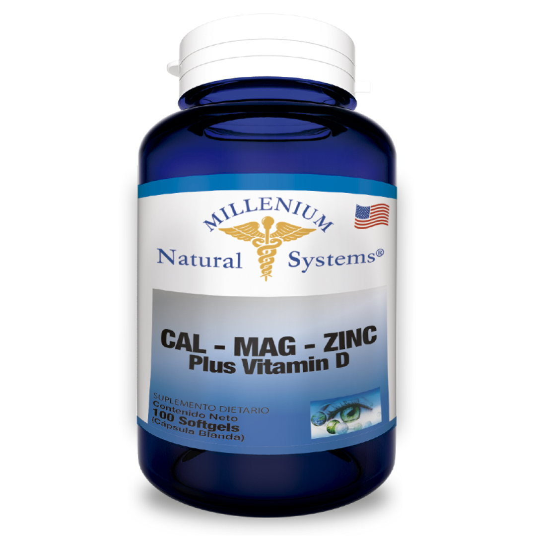 Cal – mag – zinc plus vitamin D 100 Softgels – Natural systems