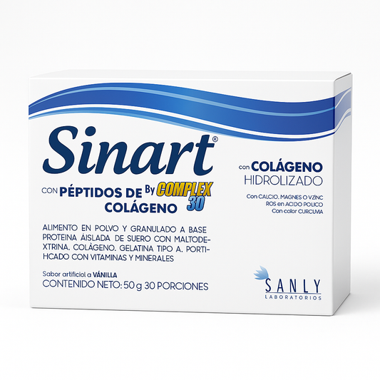 Sinart – Péptidos de Colágeno By Complex 30 Caja x 30 Sobres Sanly