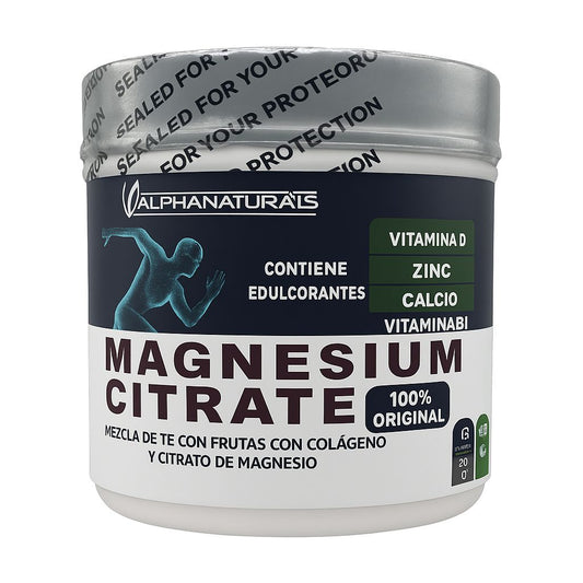Citrato de Magnesio Con Colageno Hidrolizado Alpha Naturals 450 Gramos