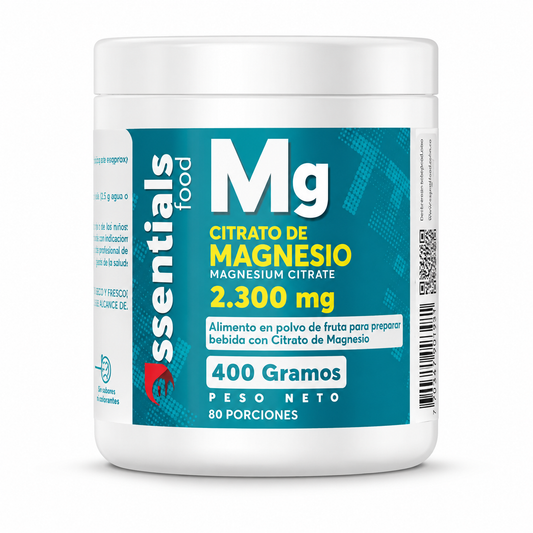 Citrato de Magnesio 2300 mg Essentials 400 g 80 Porciones