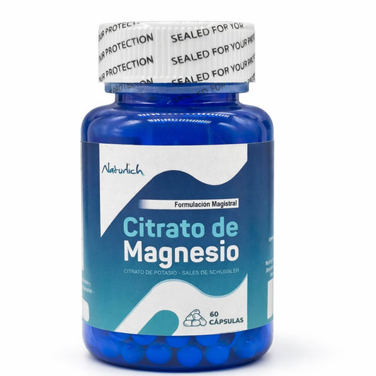 Citrato de Magnesio + Citrato de Potasio con MSM y Sales de Schüssler 60 Cápsulas