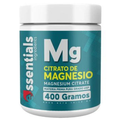 Citrato de Magnesio En Polvo Puro 400 Gr - Essentials