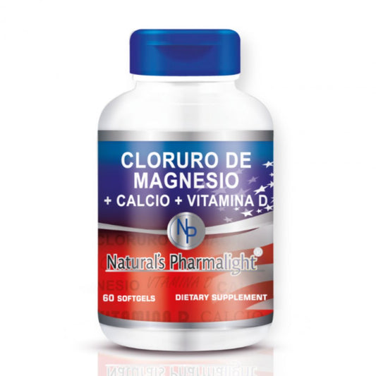 Cloruro De Magnesio + Calcio + Vitamina D 60 Softgels | Pharmalight