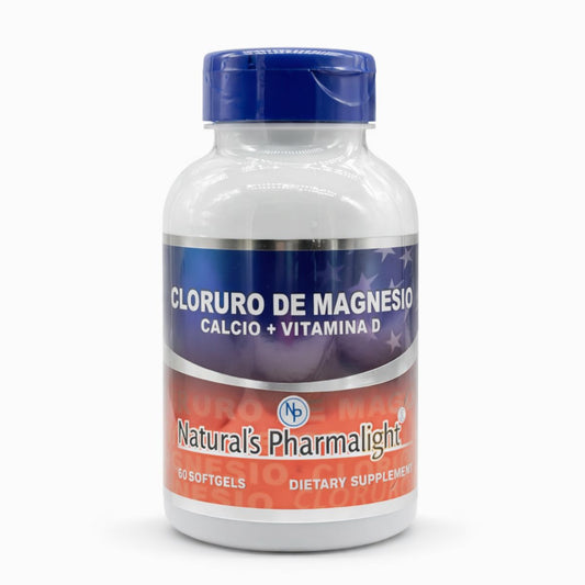 Cloruro de Magnesio + Calcio + Vitamina D 60 Softgels Natural’s Pharmalight