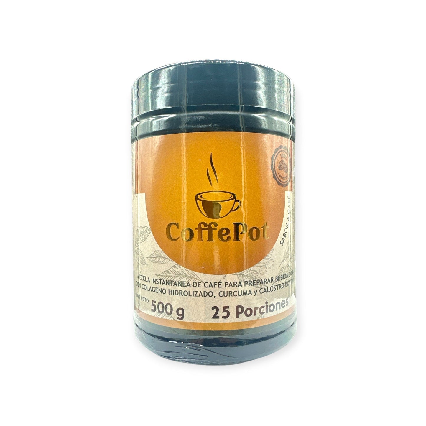 CoffePot – Mezcla Instantánea de Café con Colágeno Hidrolizado, Cúrcuma y Calostro Bovino