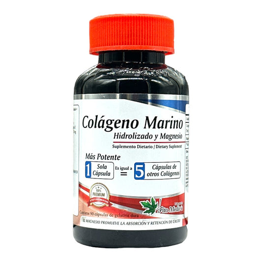 Colágeno Marino Hidrolizado y Magnesio 90 Capsulas - Fito Medics