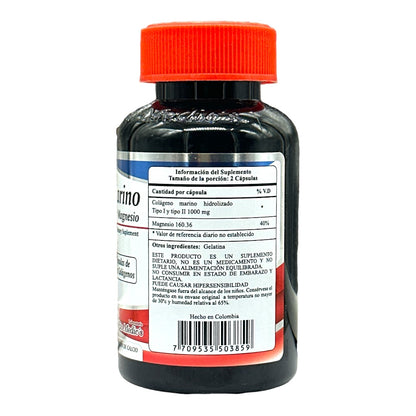 Colágeno Marino Hidrolizado y Magnesio 90 Capsulas - Fito Medics