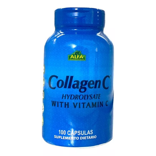 Colágeno Hidrlizado + Vitamina C  x100 Capsulas  | Alfa Vitamins