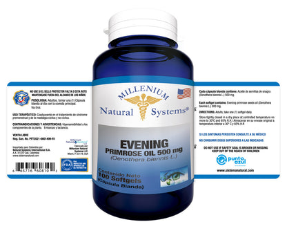 Evening Primrose Oil 500 mg x 100 Softgels