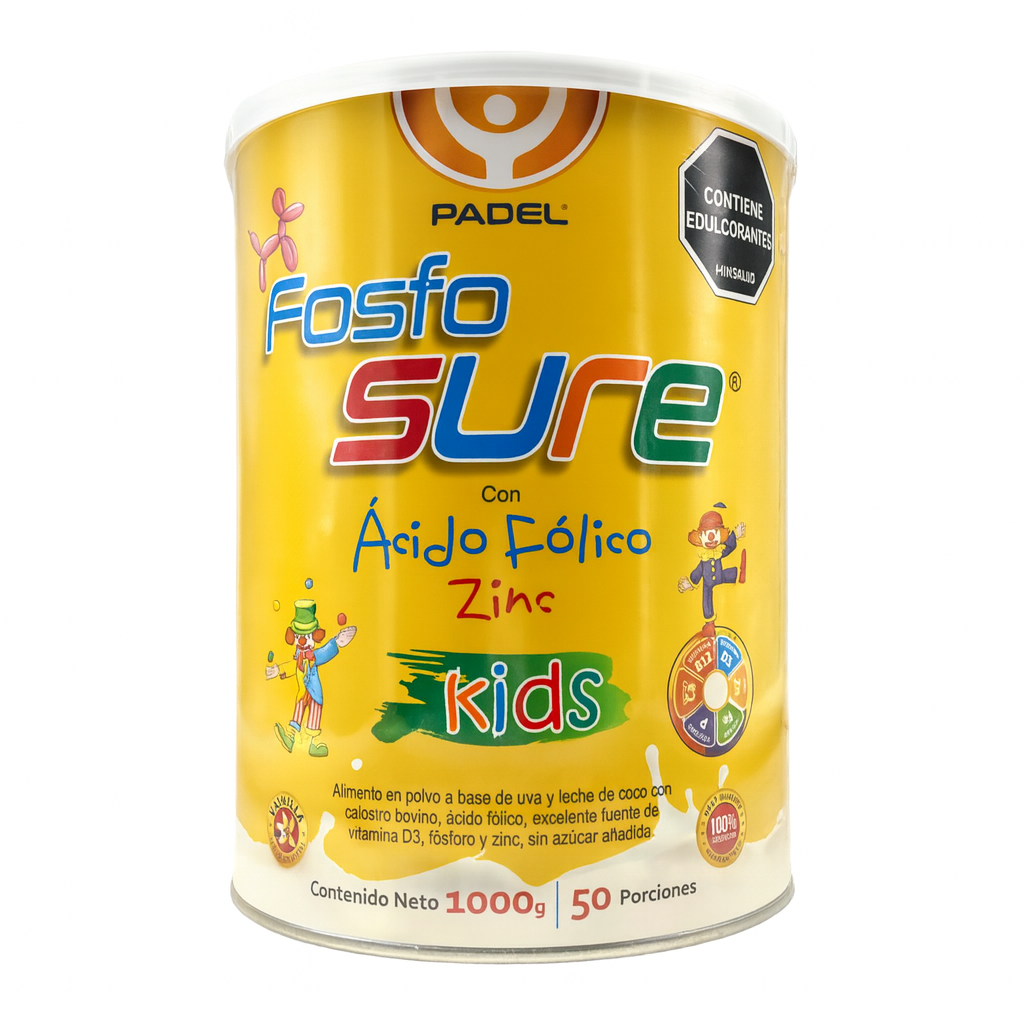 Fosfo Sure KIDS Con Acido folico zinc 1000g - Padel