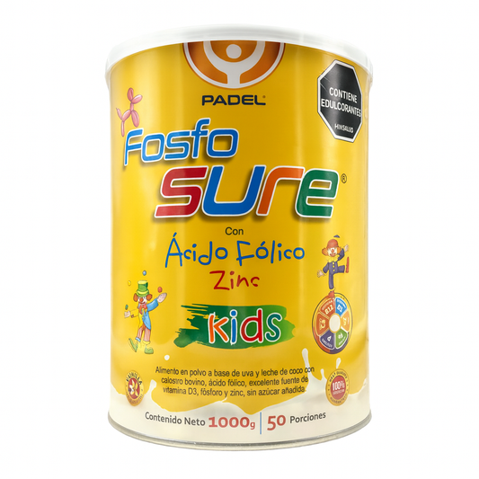 Fosfo Sure KIDS Con Acido folico zinc 1000g - Padel