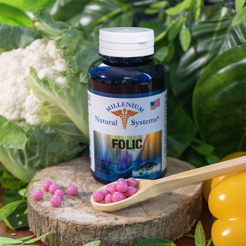 Folic Acido Folico x 100 Softgels - Natural systems
