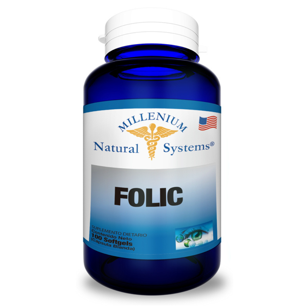 Folic x 100 Softgels 100 Softgels - Natural systems