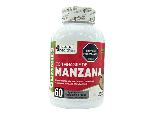 Gomas Vinagre Manzana x 60 Natural Health