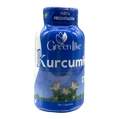 Cúrcuma con Pimienta Negra & Jengibre x100 Capsulas Green Like