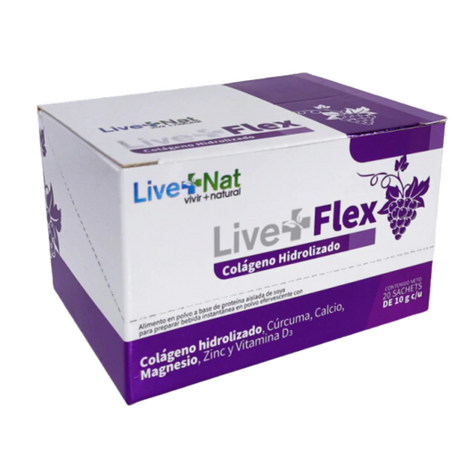 Live + Flex Colágeno Hidrolizado 20 Sachet – Line + Nat