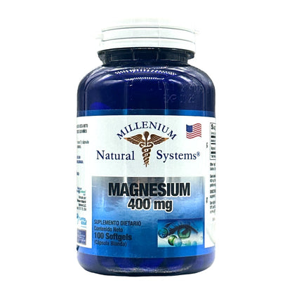 Magnesium 400mg 100 Softgels | Natural systems