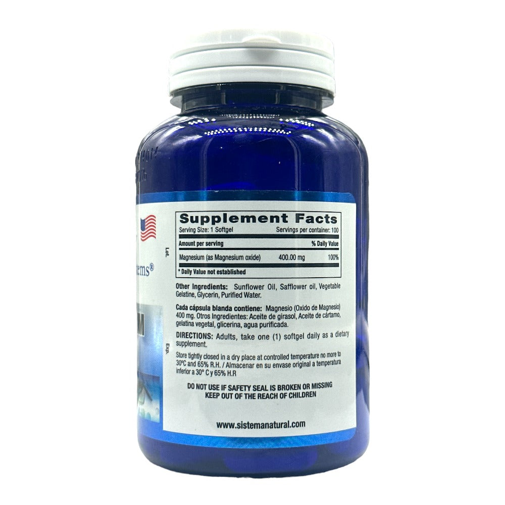 Magnesium 400 mg x 100 Softgels