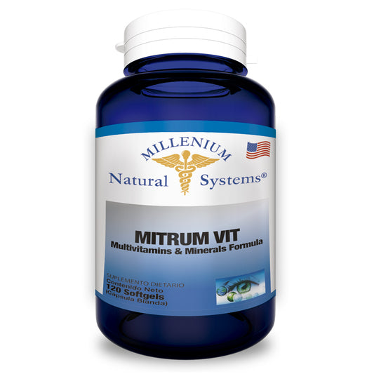 Mitrum Vit Multivitamins y Minerals Formula 120 Softgels | Natural systems