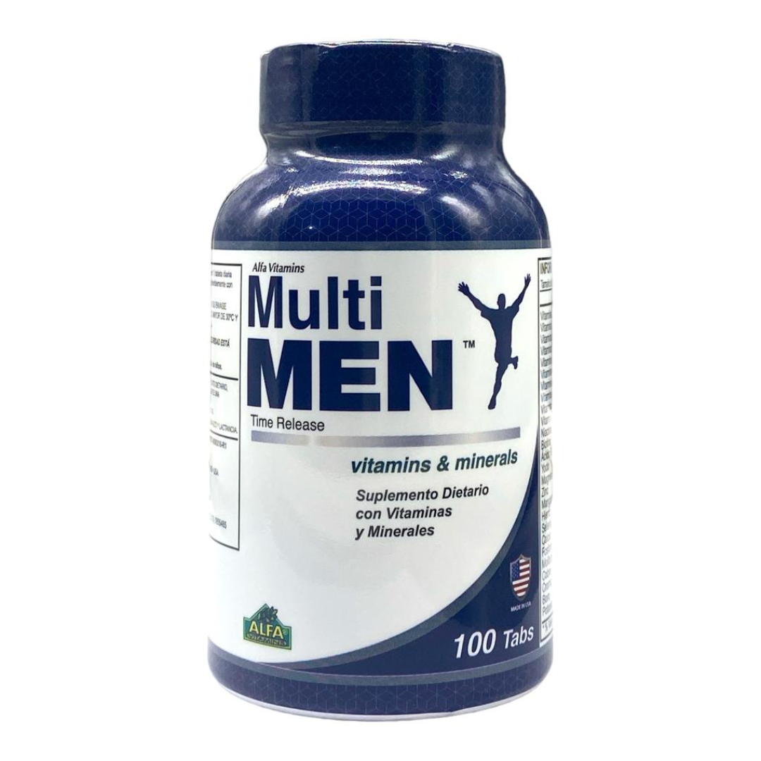 True Multi Men Multi Men Multivitamínico Hombres 100 Tabletas – Alfa Vitamins ...