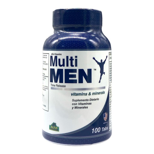 Multi Men Multivitamínico Hombres 100 Tabletas – Alfa Vitamins