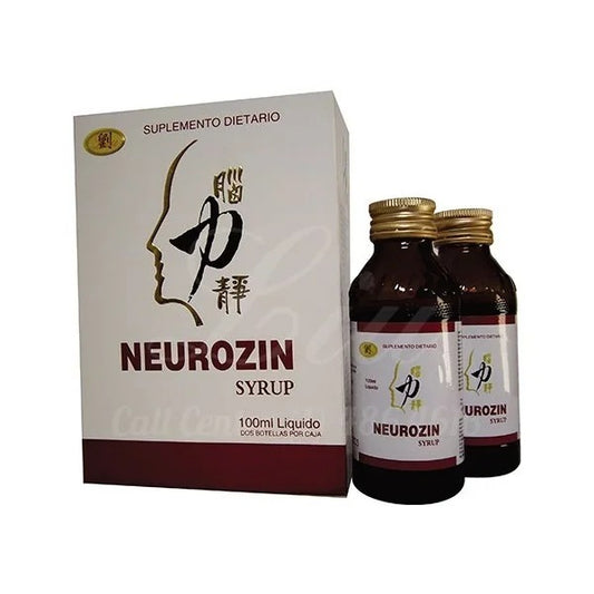 Neurozin Syrup – Suplemento  100 ml (Caja x 2 Frascos)