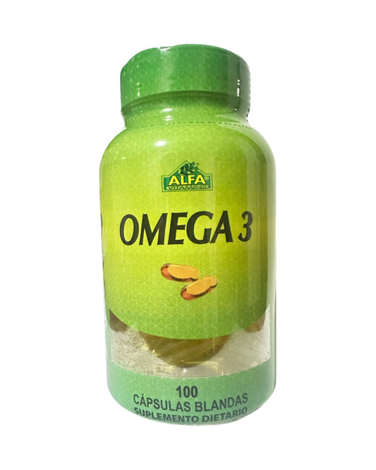 OMEGA 3 1.000MG *100 SOFTGELS - ALFA VITAMINS