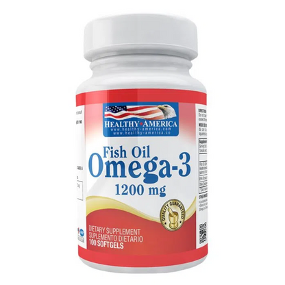 Omega-3 1200mg 100 Softgels | Healthy America