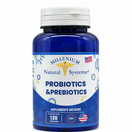 Probioticos Prebioticos x 120 Cápsulas Milleniun Natural Systems