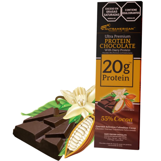 Protein Chocolate Caja Por 5 Unidades -  Nutramerican
