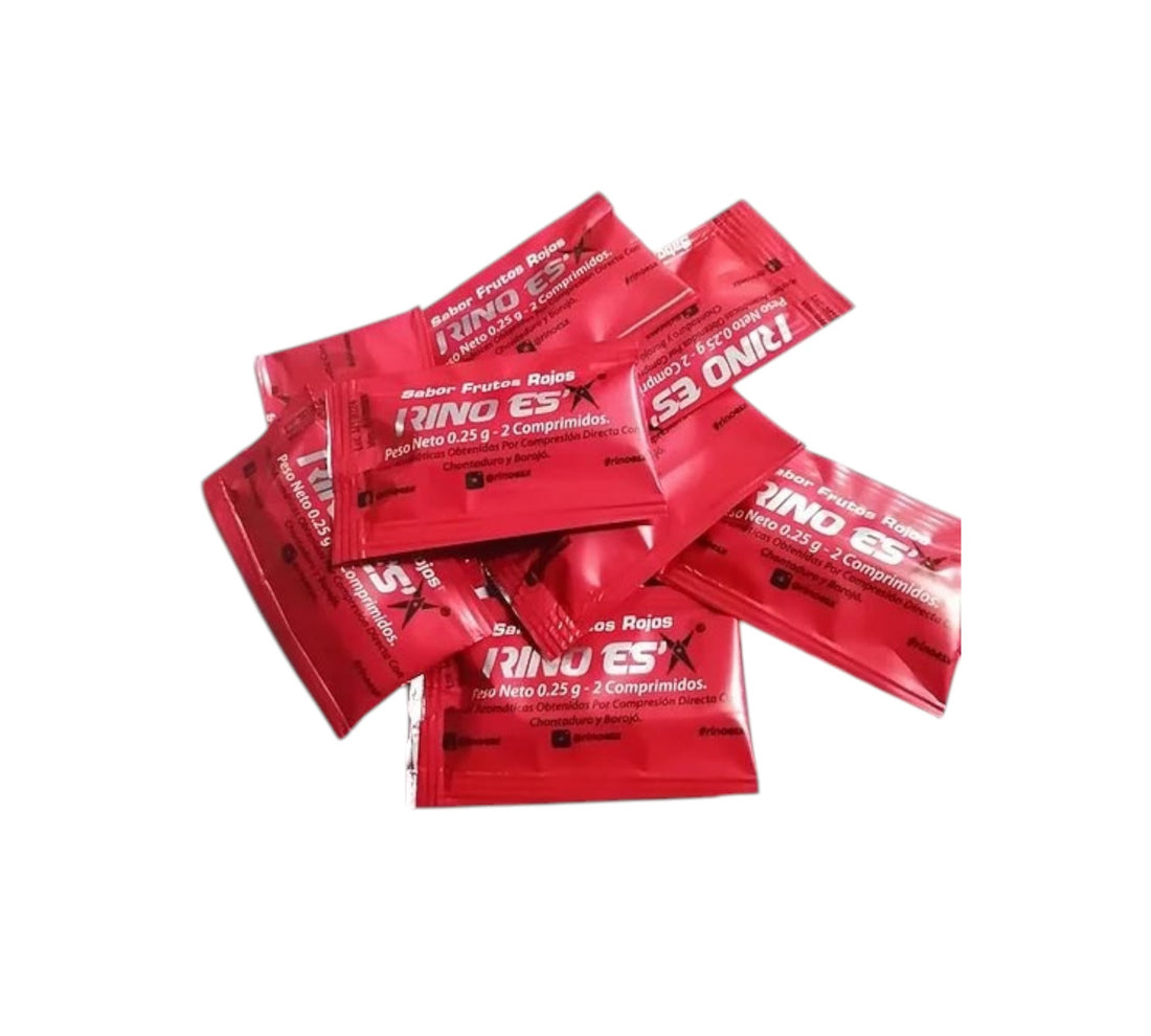RINO ES'x 100 Und - 50 Sobres x 2 Comprimidos Masticables – miproducto ...