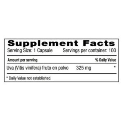 Resvertroll Complex 325 mg x 100 Cápsulas - Natural Systems