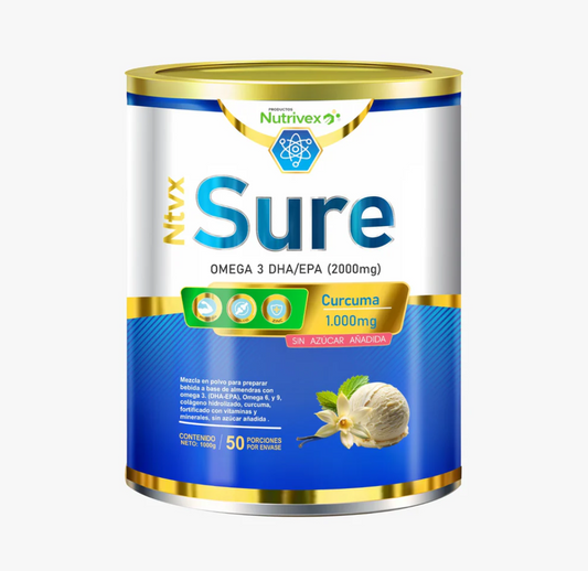Sure + Omega 3 DHA/EPA (2000mg) + Curcuma 1.000mg NUTRIVEX