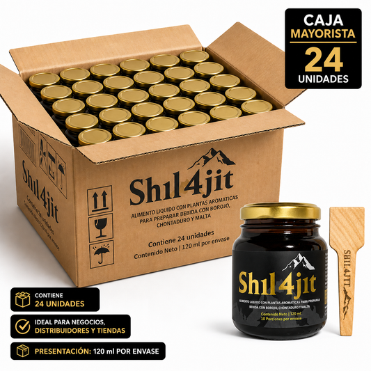 Shil4jit Borojo, Chontaduro y Malta - 120 ml - Caja x 24 Mayoristas