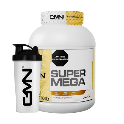 Super Mega Gainer (Vainilla Gourmet) 10 lb + Shaker Gratis