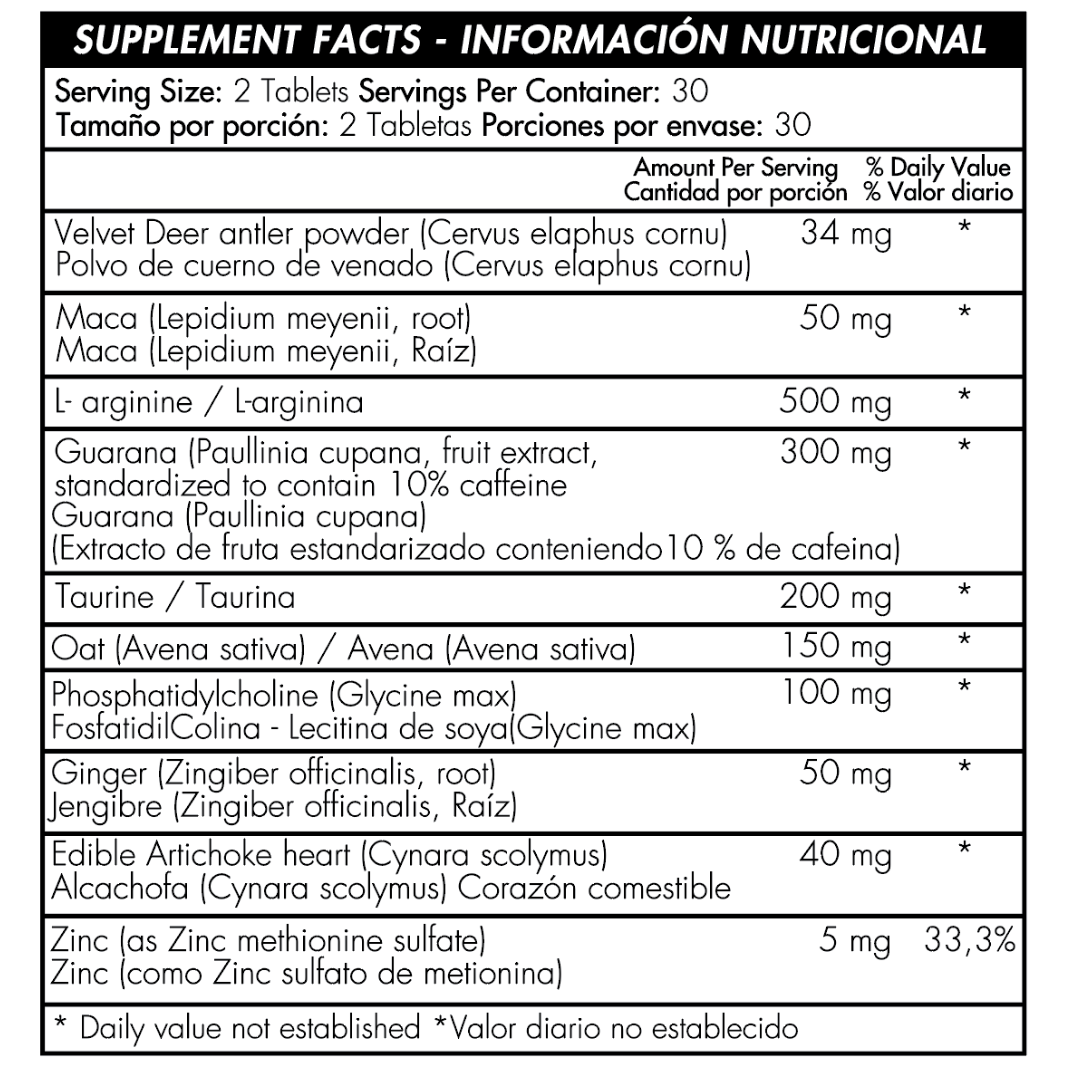 TURBO 60 TABLETS