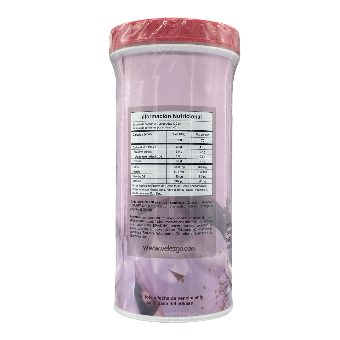 COLÁGENO + VITAMINA D3 Y CÚRCUMA 800G – VELEZGO NATURAL