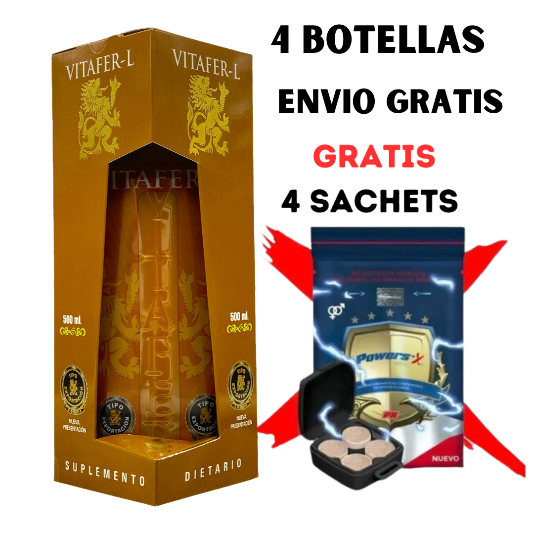 Vitafer L 500ml  x4 Botellas + Obsequio