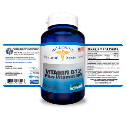 Vitamin B 12 Plus Vitamin B 6 x 100 Softgels