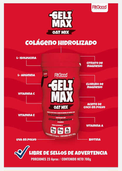 GELI MAX Colágeno Hidrlizado + Citrato de Magnesio 700g FitGood
