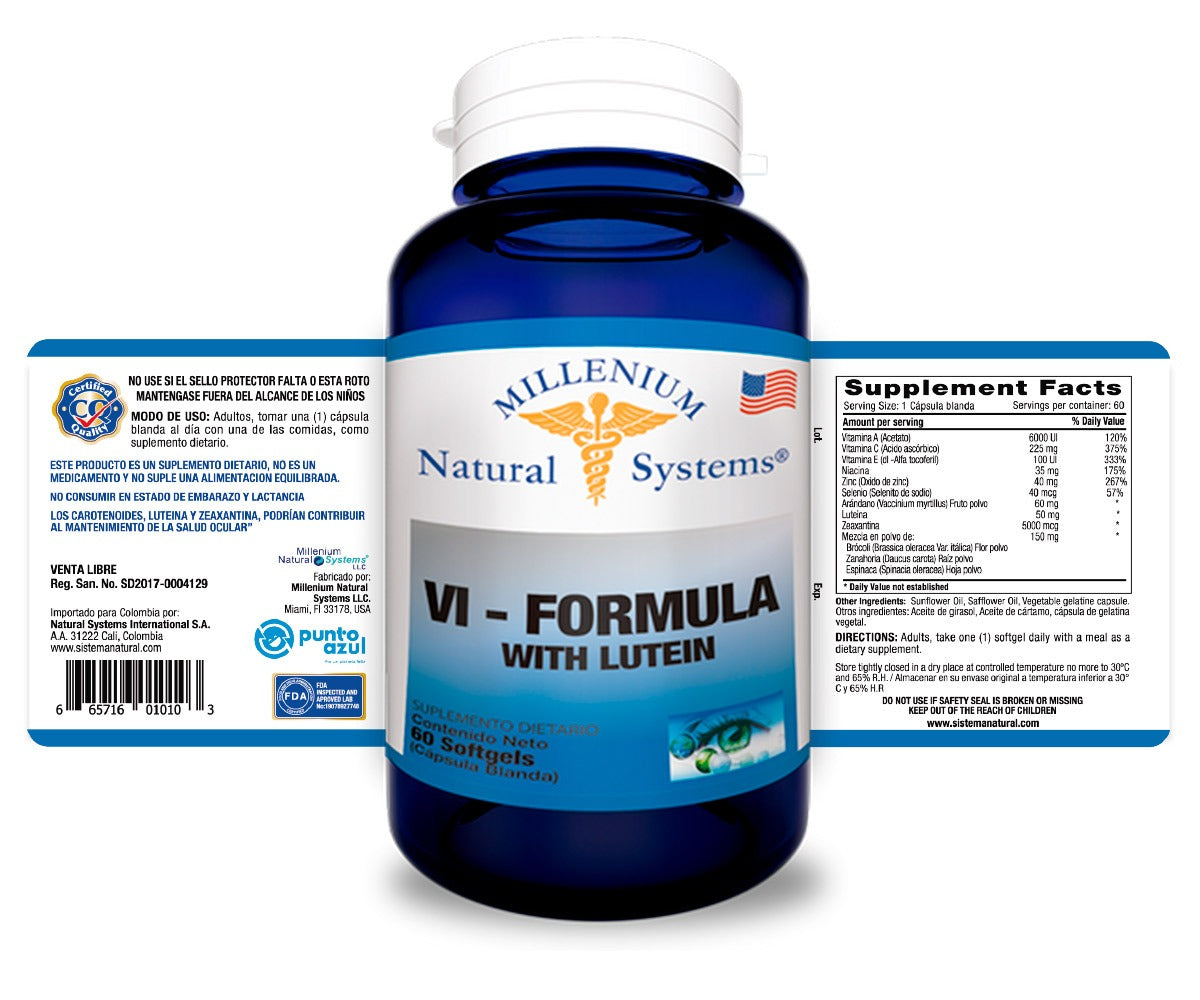 VI Formula With Lutein x 60 Softgels