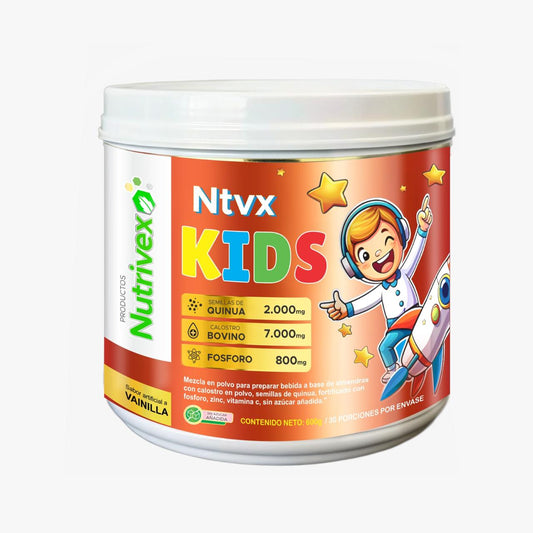 Kids - Semillas de Quinua 2.000mg + Calostro Bovino 7.000mg + Fosforo 800mg I NUTRIVEX