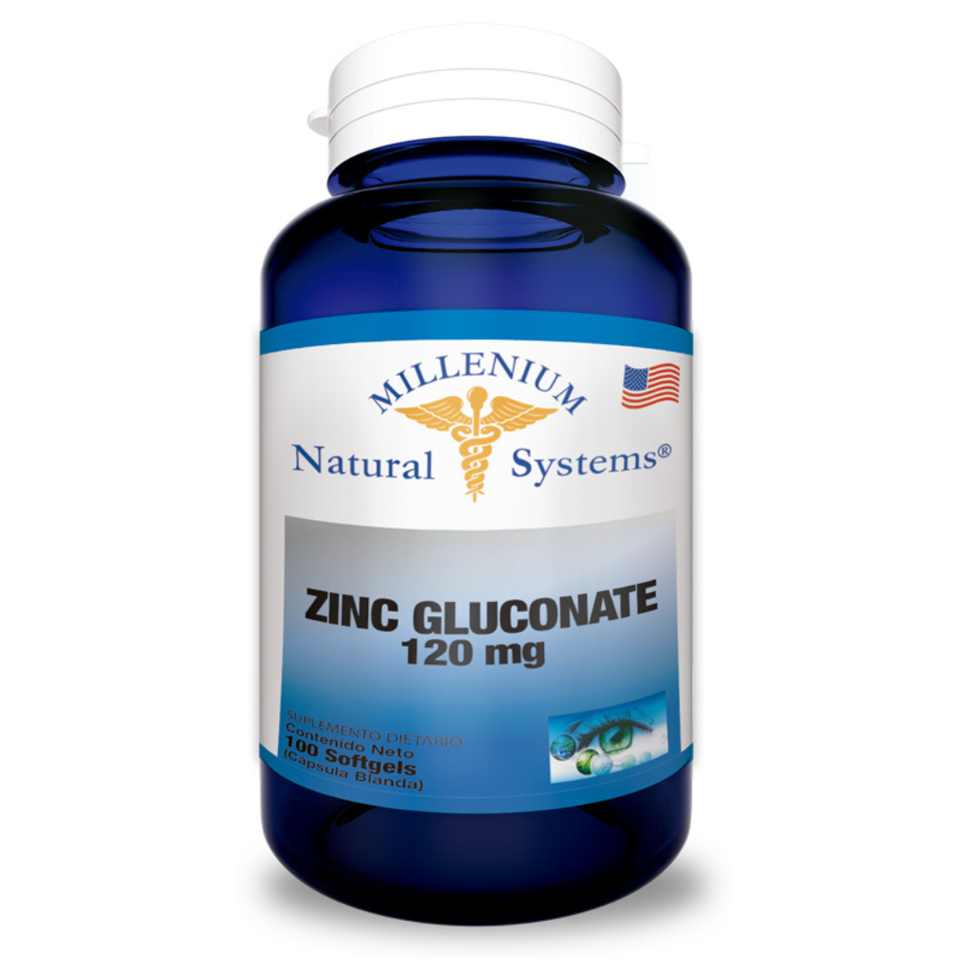 Zinc Gluconate 120 mg x 100 Softgels – Natural systems