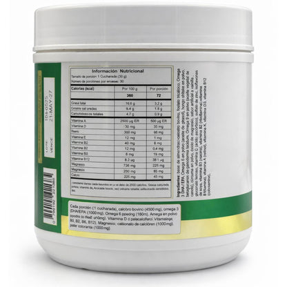 Batido Nutricional con Calostro, Omegas y Hongos Funcionales 600 g  Nutrivex