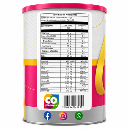 Colágeno Hidrolizado con Cúrcuma Nutri Pluss Sabor Uva 1100 g