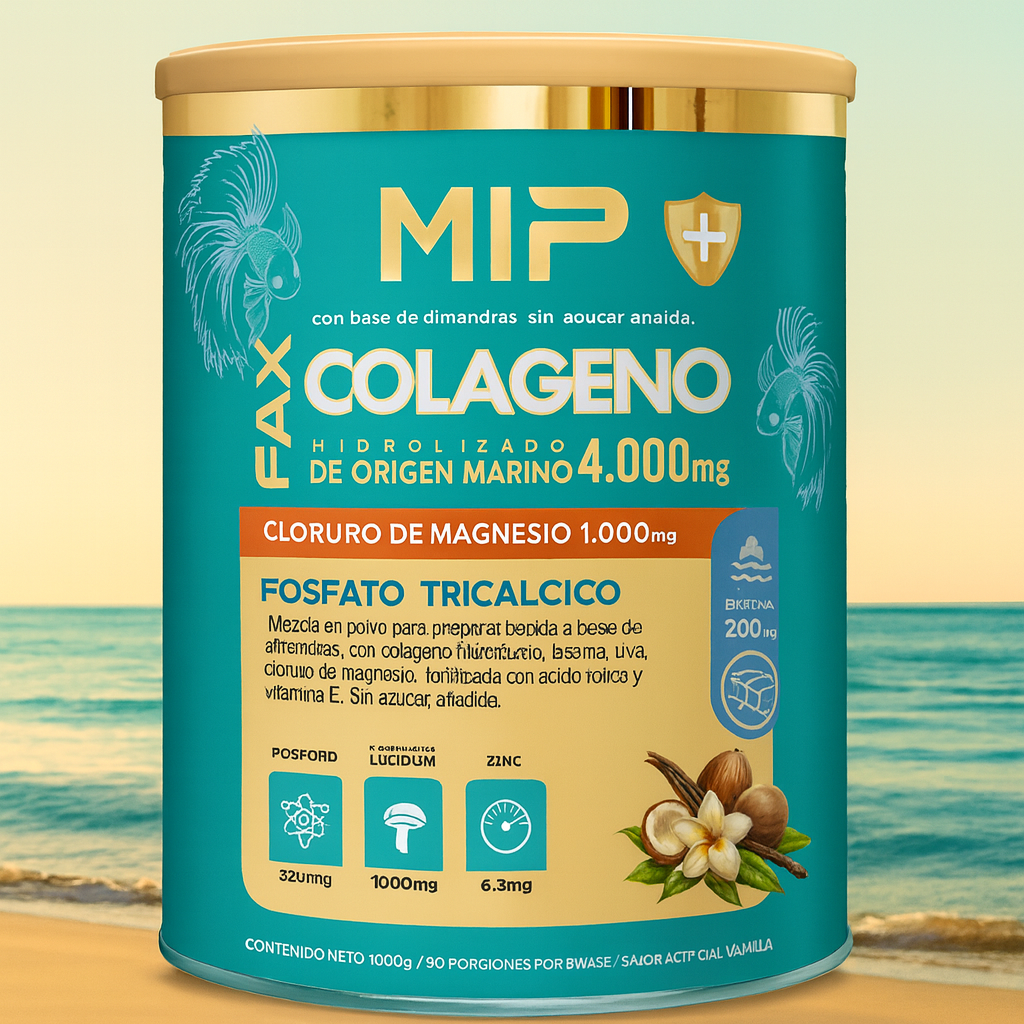 Colágeno Marino Hidrolizado 4.000 mg Con Biotina, Magnesio y Resveratrol  1000 g