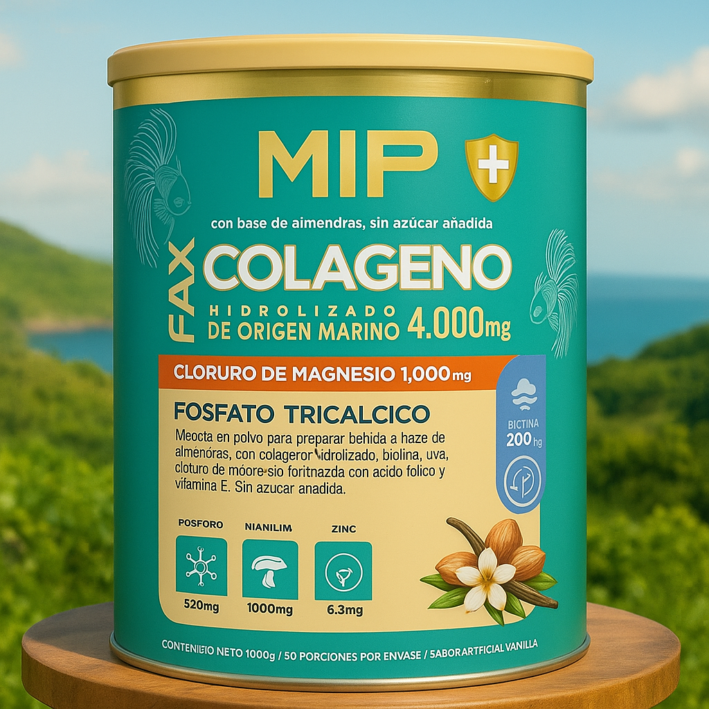 Colágeno Marino Hidrolizado 4.000 mg Con Biotina, Magnesio y Resveratrol  1000 g