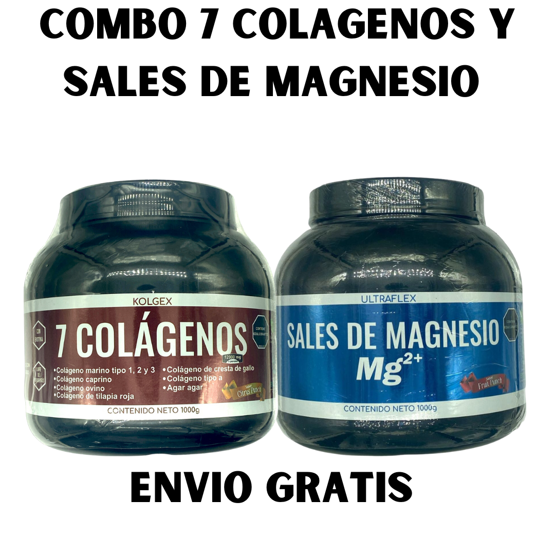 COMBO 7 COLAGENOS Y SALES DE MAGNESIO