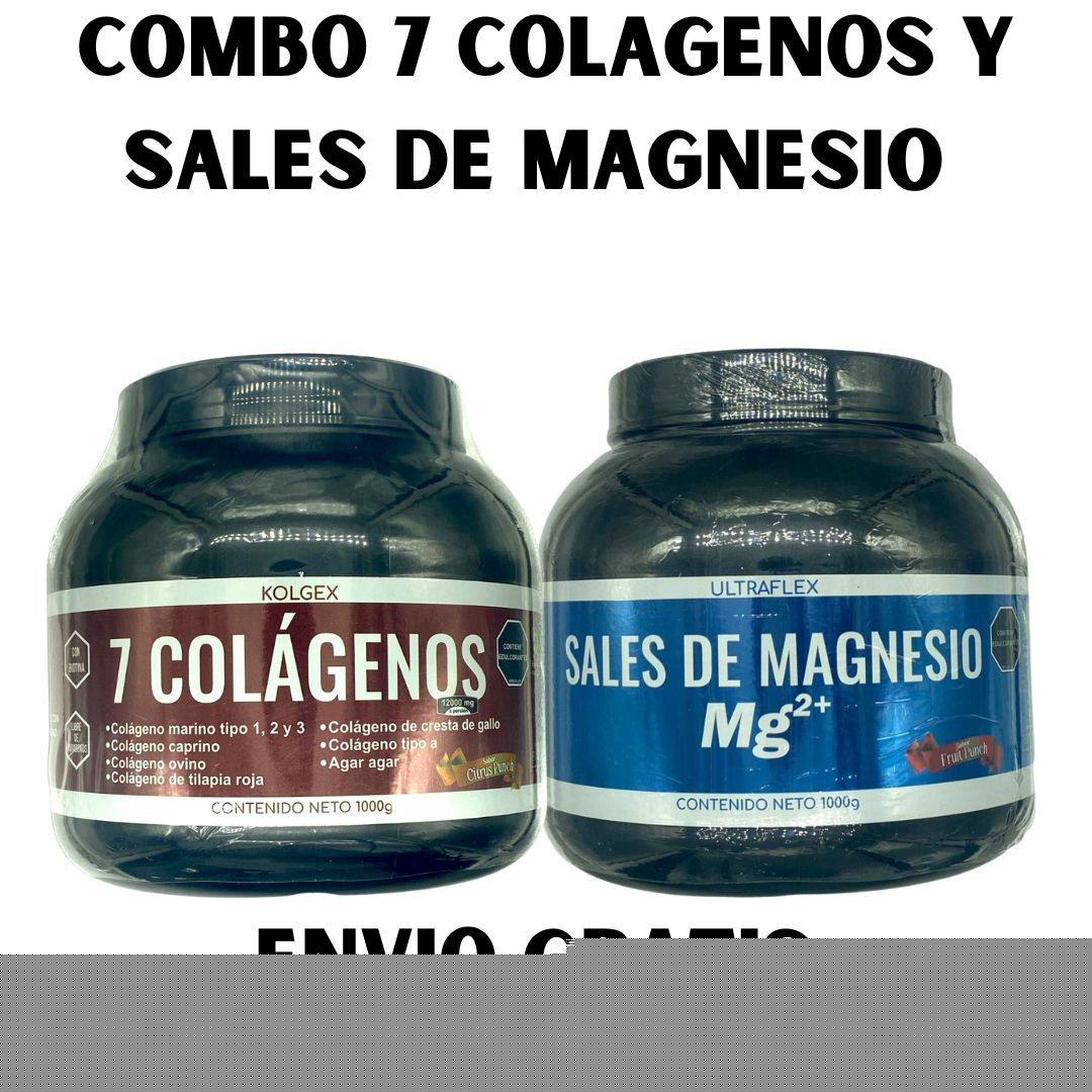 COMBO 7 COLAGENOS Y SALES DE MAGNESIO