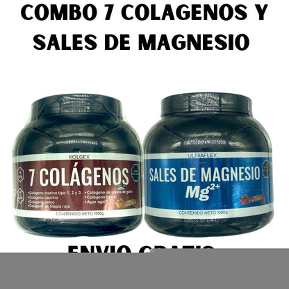 COMBO 7 COLAGENOS Y SALES DE MAGNESIO